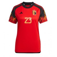 Camiseta Bélgica Michy Batshuayi #23 Primera Equipación para mujer Mundial 2022 manga corta